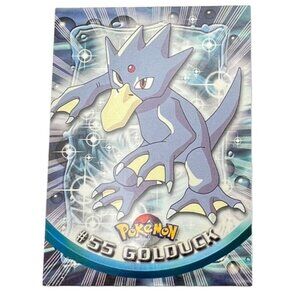 Golduck Pokemon Card Topps #55 TV Animation Edition Series Green Logo